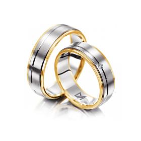 Weißgold, Ringe, Meister Trauringe Classics 112.8735.01/112.8735.00-GW