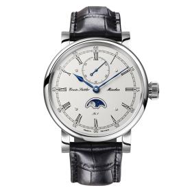 Herrenuhr, Erwin Sattler CLASSICA LUNARIS Classica Lunaris Edelstahl Roemisch