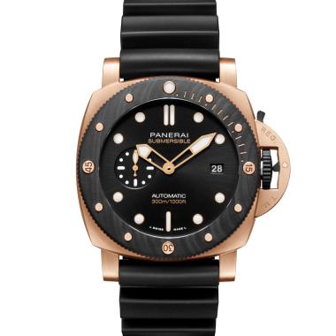 Herrenuhr, Automatik, Panerai Submersible QuarantaQuattro Goldtech™ OroCarbo