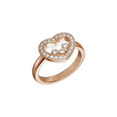 Ringe, Roségold, Chopard Happy Diamonds Icons Ring