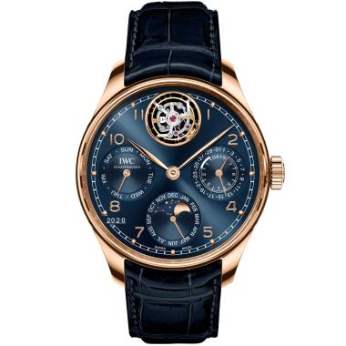 Herrenuhr, Automatik, IWC PORTUGIESER PERPETUAL CALENDAR TOURBILLON