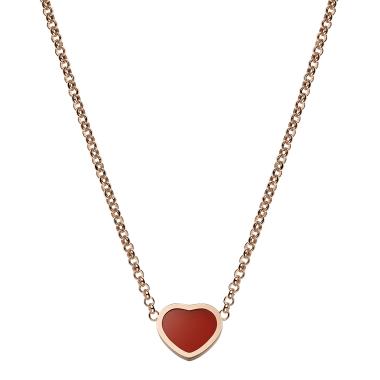 Halsschmuck, Roségold, Chopard Happy Hearts Halskette