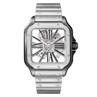 Unisex, Handaufzug, Cartier Santos de Cartier skelettiert