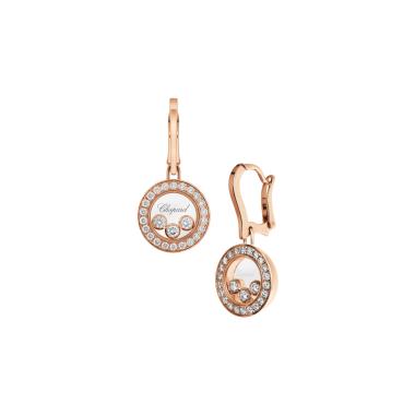 Ohrringe, Roségold, Chopard Happy Diamonds Icons Ohrhänger