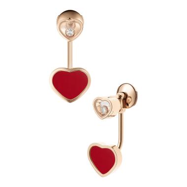 Ohrringe, Roségold, Chopard Happy Hearts Ohrhänger